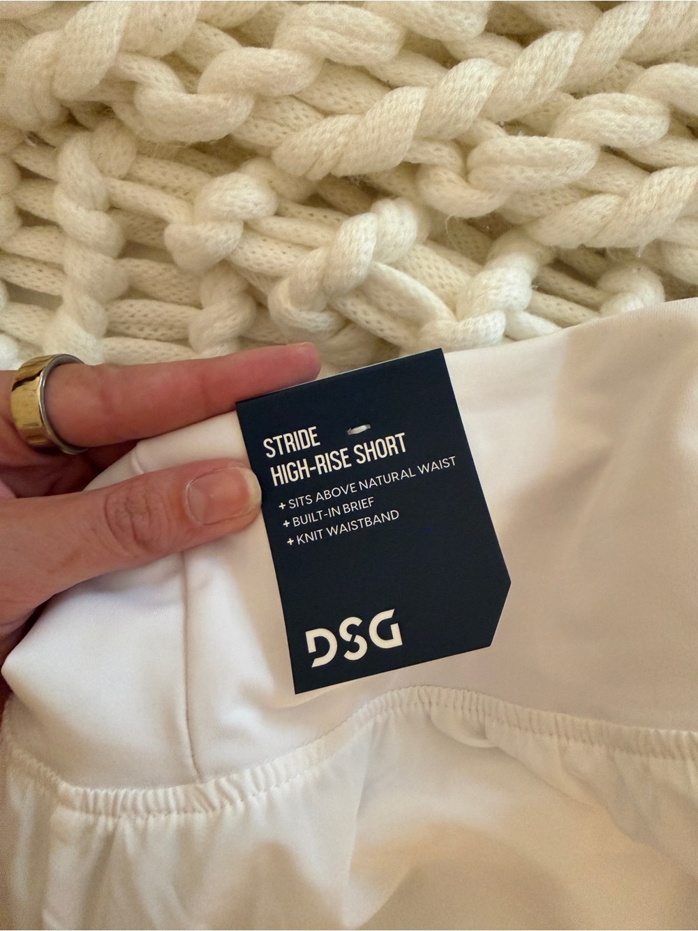 DSG White Lightweight Athletic Shorts - Picture 3 of 4